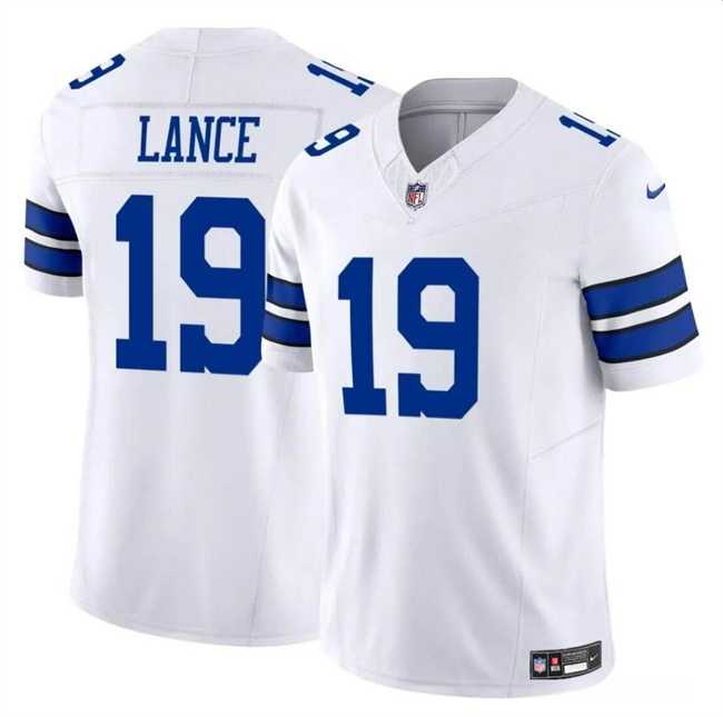 Men & Women & Youth Dallas Cowboys #19 Trey Lance White 2023 F.U.S.E Vapor Untouchable Limited Stitched Jersey